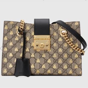 GUCCI PADLOCK - GG with GOLDEN BEES